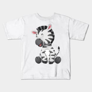 Happy Zebra Kids T-Shirt